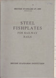Steel Fishplates for Railway Rails (British Standard 47:1959) - Second Hand
