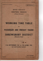 British Railways WESTERN REGION (Wales Division)