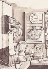 Kitchen Corner with Blender for the 'Old Codger's Cookbook'