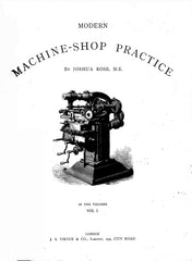 Modern Machine Shop Practice First British Edition {c.1880}