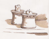 'Candle Pots' drawn for the 'Old Codger's Cookbook'