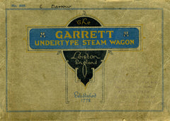 Garrett Undertype Steam Wagon Catalogue c. 1924  DIGITAL ORIGINAL